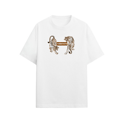 Webstate tiger box logo tee - tiger logo skate streetwear box logo t-shirt