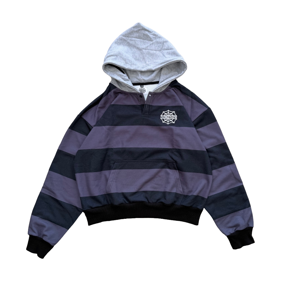 Striped Henley Hoodie