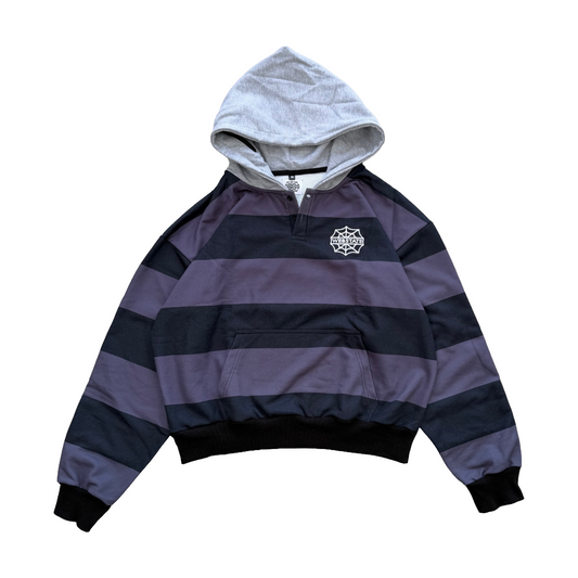 Striped Henley Hoodie