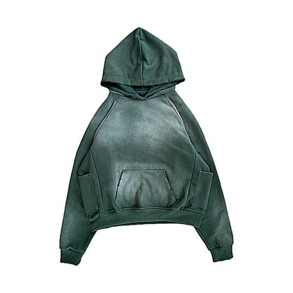 Webstate green summer hoodie - lightweight airflow skate streetwear hoodie green