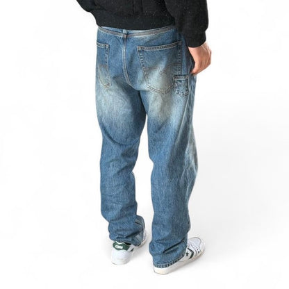 Straight Cut Denim Blue