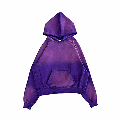 Webstate purple summer hoodie - lightweight airflow skate streetwear hoodie purple