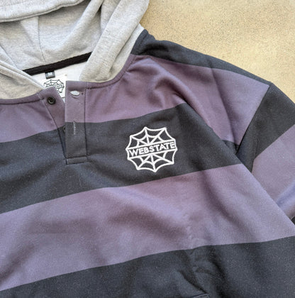 Striped Henley Hoodie