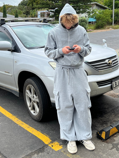Webstate sweatpants on skater - functional cargo streetwear joggers skate