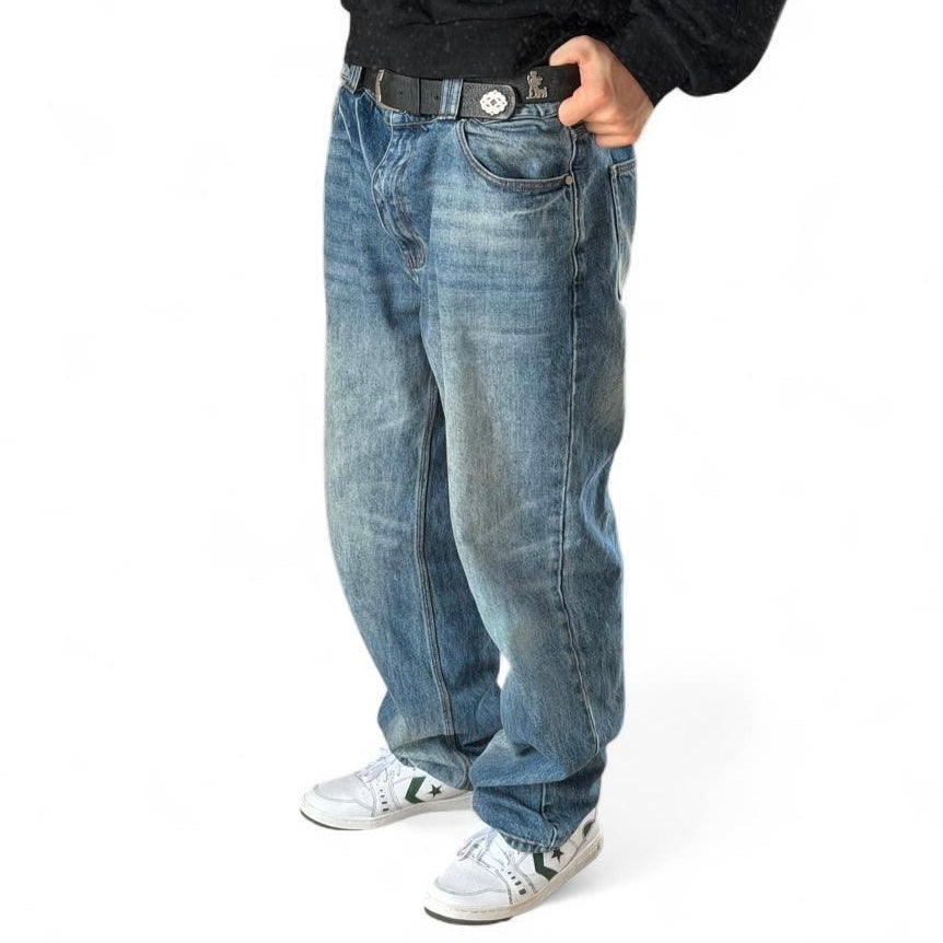Straight Cut Denim Blue