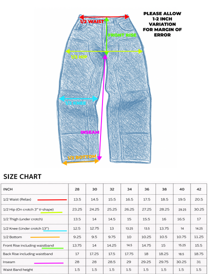 Webstate blue double knee jeans on skater - functional reinforced skate denim