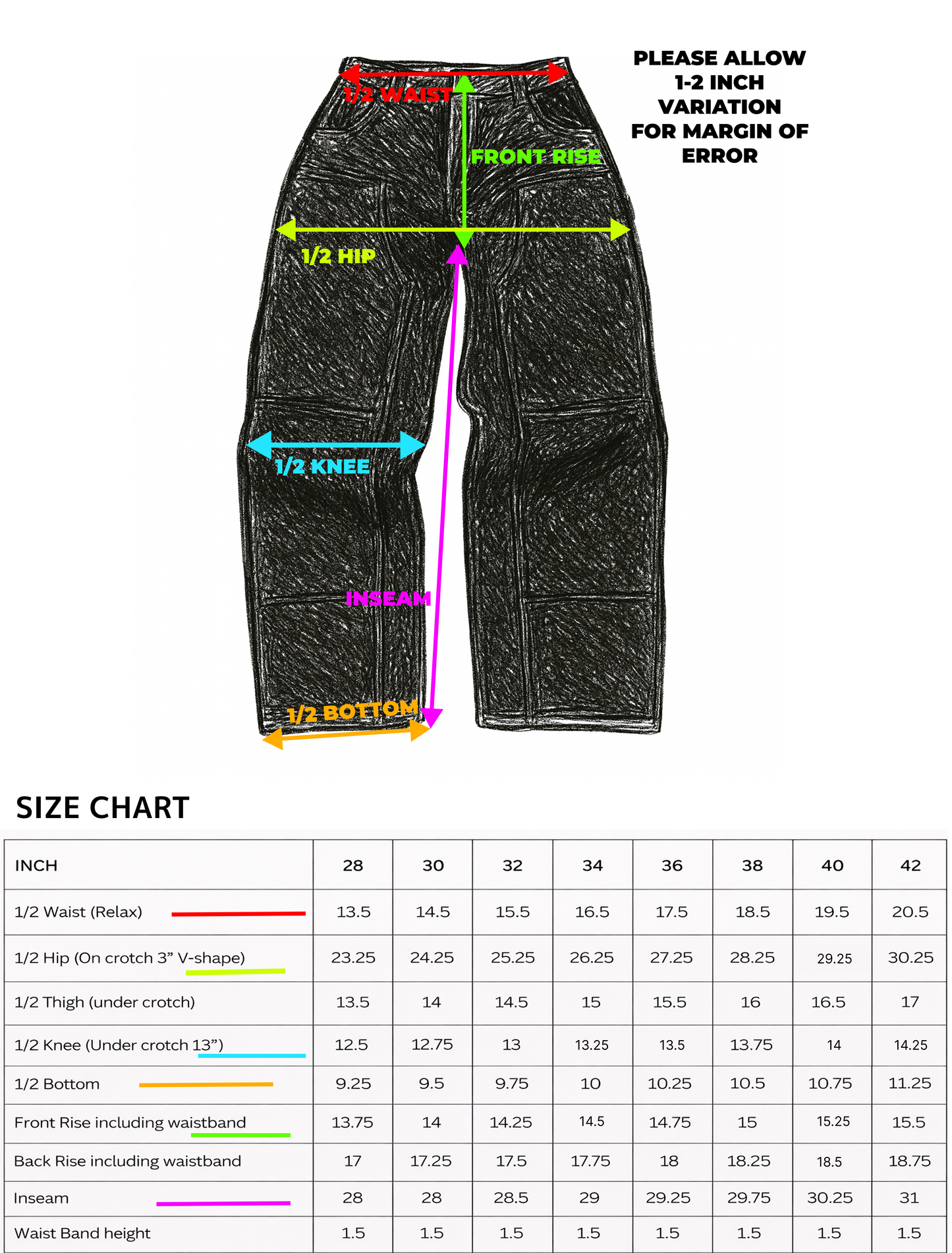 Webstate black reinforced knee denim side view - functional skate jeans
