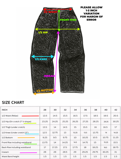Webstate black reinforced knee denim side view - functional skate jeans