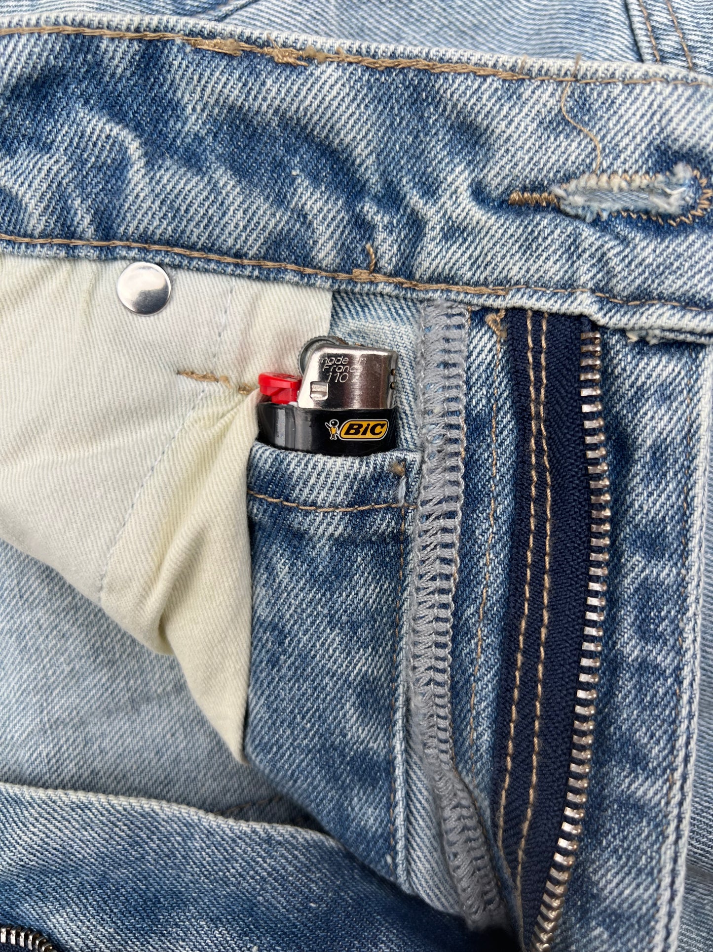 Webstate light blue double knee jorts back - reinforced skate cargo shorts