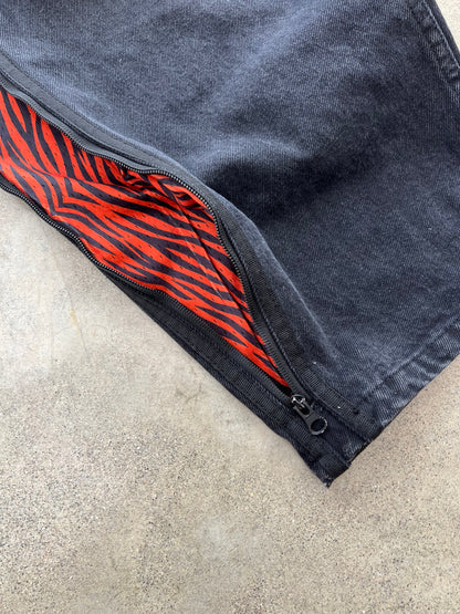 Webstate tiger denim on skater - airflow flexible skate streetwear jeans
