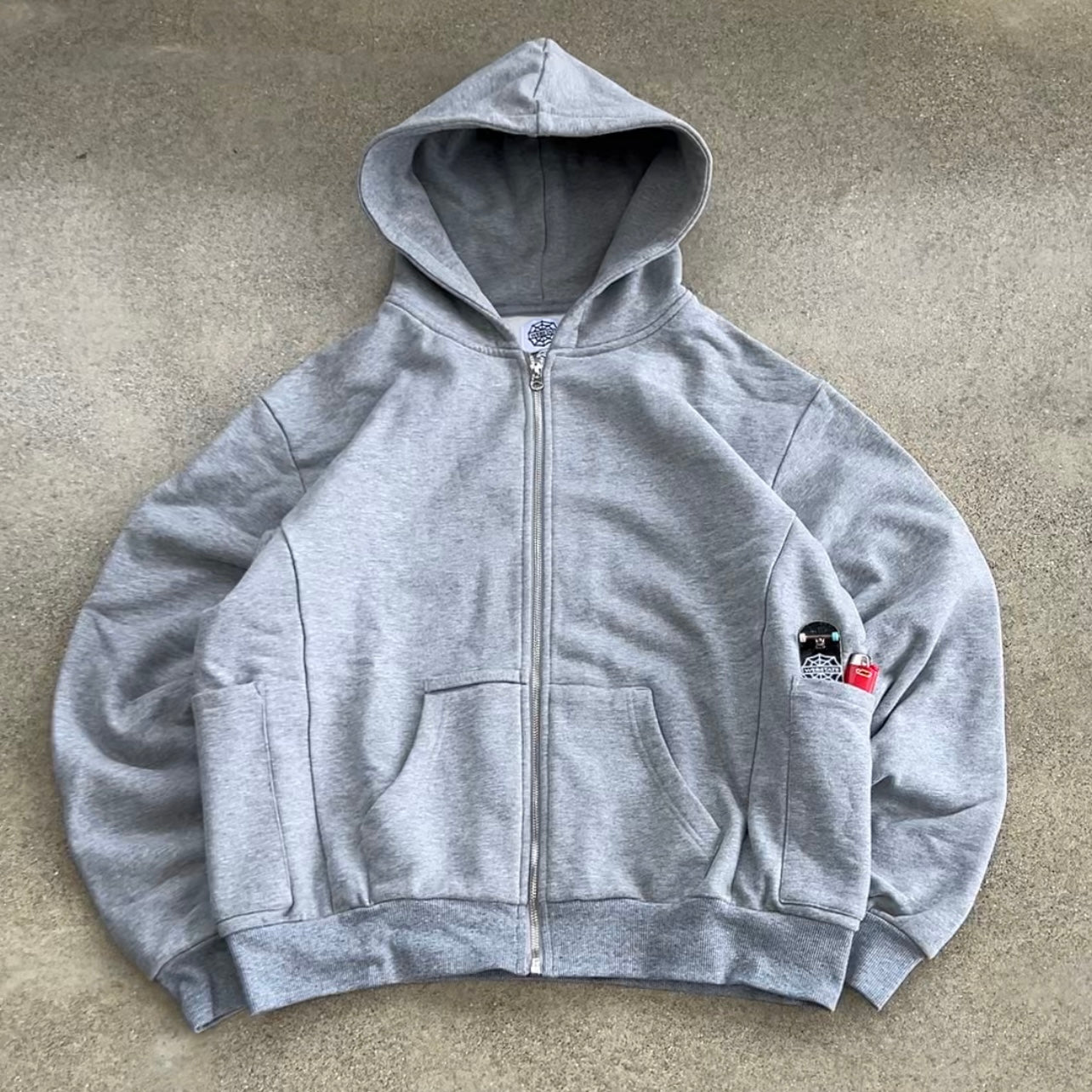 Webstate Zip-up Grey