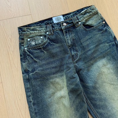 Straight Cut Denim Dirty Indigo