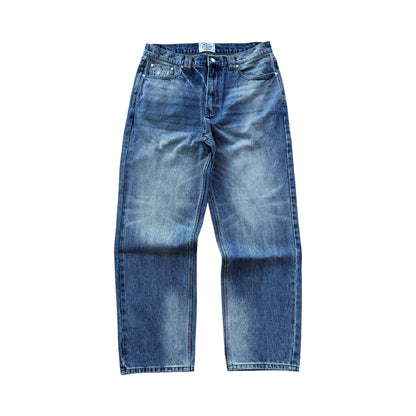 Straight Cut Denim Blue